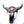 Load image into Gallery viewer, VICTORIA TSOSIE NATIVE HANDMADE HAND-PAINTED LONGHORN SKULL DECOR (LA 49)
