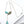 Load image into Gallery viewer, KIRSTEN ELLA COWBOY NATIVE HANDMADE ROYSTON TURQUOISE CLUSTER PAPERCLIP LARIAT 20"(LA 54)
