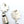 Load image into Gallery viewer, KINGMAN TURQUOISE CLUSTER FLOWER POST BACK SS EARRINGS WITH FACETED ROYSTON TURQUOISE TASSELS 5" (FP 1)
