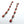Load image into Gallery viewer, RED SPINY OYSTER LONG POST BACK EARRINGS (FP 6)
