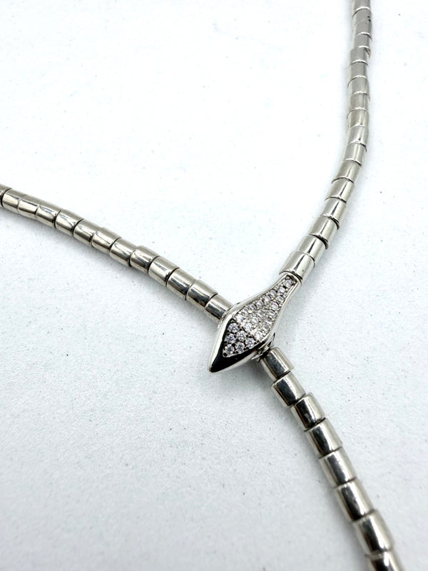 ALL STERLING SILVER VIPER LARIAT (FP 9)