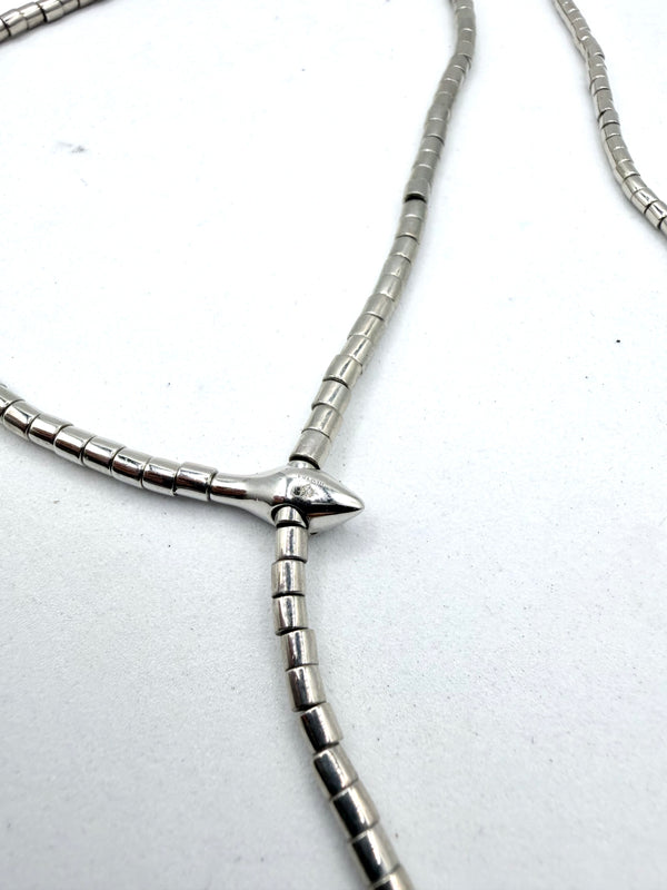 ALL STERLING SILVER VIPER LARIAT (FP 9)