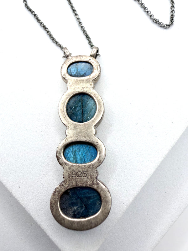 GRADE A LABRADORITE DROP NECKLACE 18-20" (FP 11)