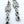 Load image into Gallery viewer, STERLING SILVER FACETED LABRADORITE WHITE TOPAZ &amp; RAINBOW MOONSTONE POST BACK EARRINGS  (TC 12)

