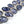 Load image into Gallery viewer, FACETED TANZANITE STERLING SILVER MEGA TOGGLE BRACELET 6-7.5" (TC 16)
