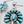 Load image into Gallery viewer, SLEEPING BEAUTY TURQUOISE STERLING SILVER POST BACK BLOSSOM EARRINGS (JR 191)
