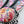 Load image into Gallery viewer, T NEZ SR. NATIVE HANDMADE PINK DAHLIA CLUSTER PAW PRINT PENDANT (JR 172)
