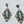 Load image into Gallery viewer, KINGMAN TURQUOISE &amp; STERLING SILVER POST BACK STATEMENT EARRINGS 3" (JR 182)
