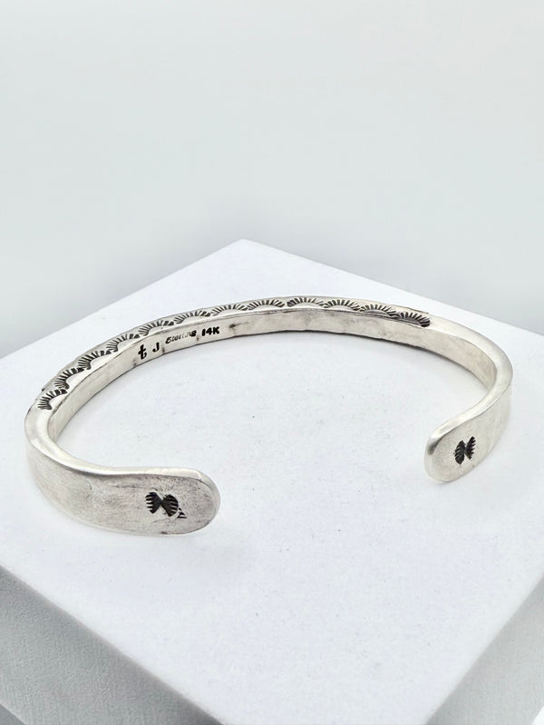 TINA JONES ALL STERLING SILVER CUFF SIZE 7" (PN 18)