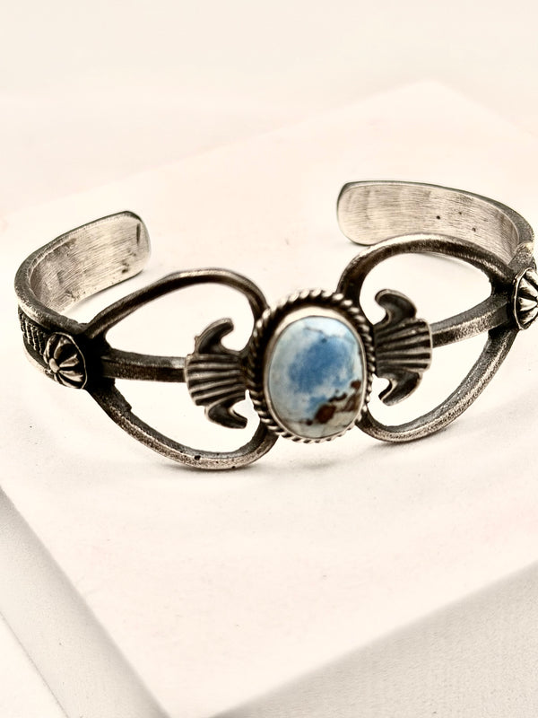 KEVIN BILLAH NATIVE HANDMADE GOLDEN HILLS SS ADJUSTABLE CUFF (LA 42)