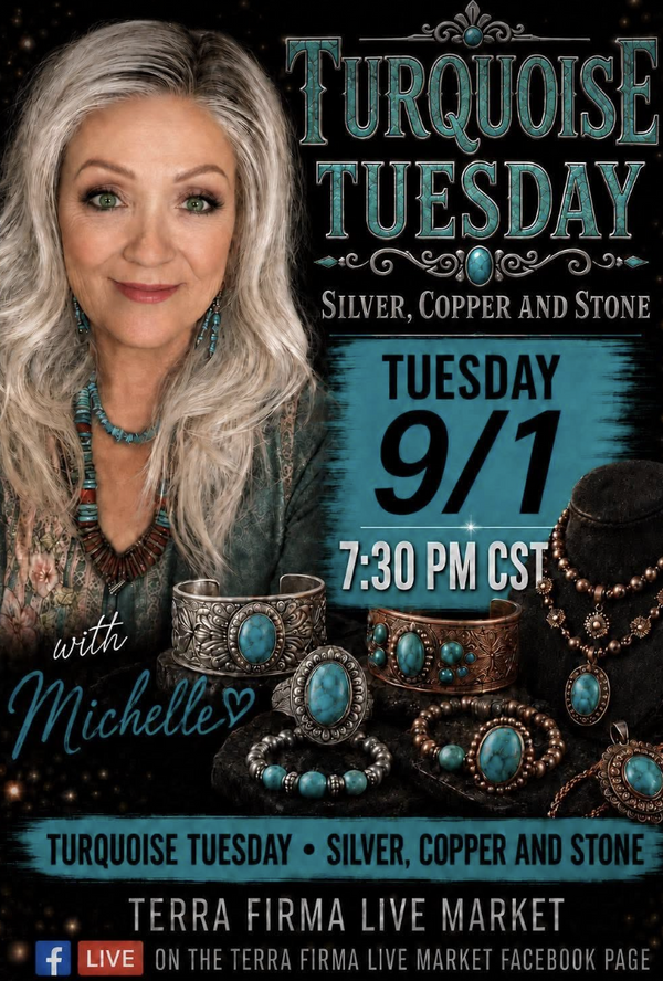 TURQUOISE TUESDAY - Silver, Copper & Stone